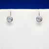 Bezel Diamond Stud Earrings