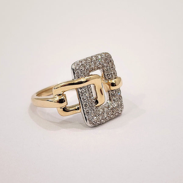 Interlocking Diamond Ring