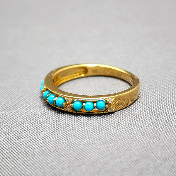 Turquoise & Diamond Ring