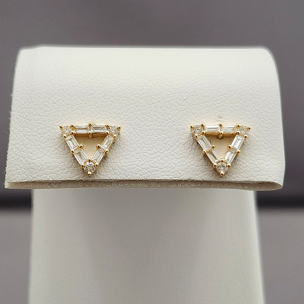 Triangle Diamond Earrings