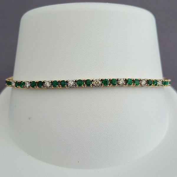 Emerald & Diamond Bracelet