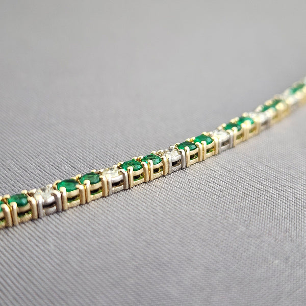 Emerald & Diamond Bracelet