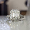 1.57ct Emerald Cut Diamond Engagement Ring