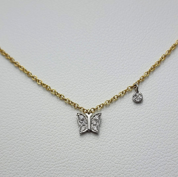 Diamond Butterfly Necklace