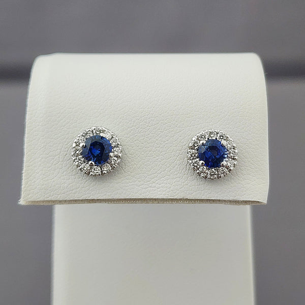 Sapphire & Diamond Earrings