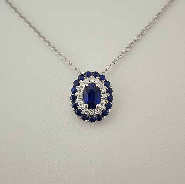 Sapphire & Diamond Necklace
