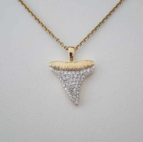 Diamond Shark's Tooth Pendant