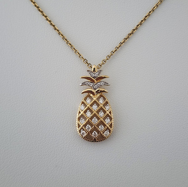 Diamond Pineapple Pendant