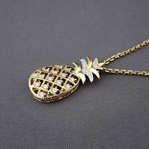 Diamond Pineapple Pendant