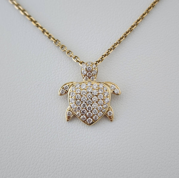 Diamond Sea Turtle Necklace