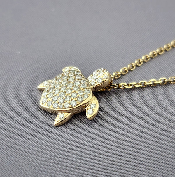 Diamond Sea Turtle Necklace