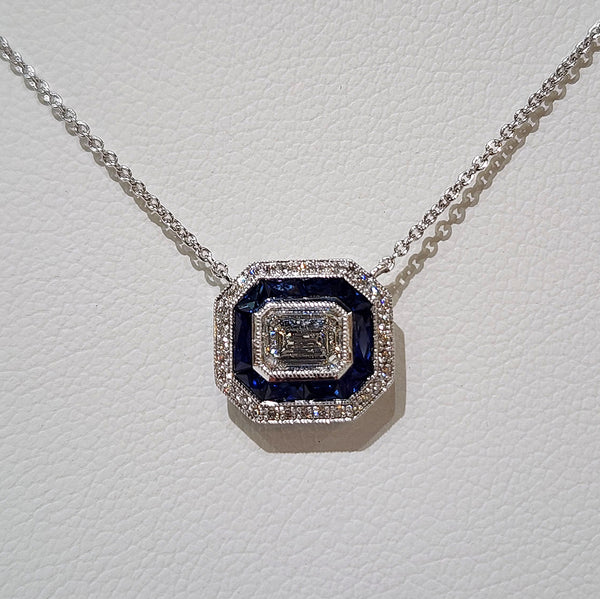 Sapphire & Diamond Necklace
