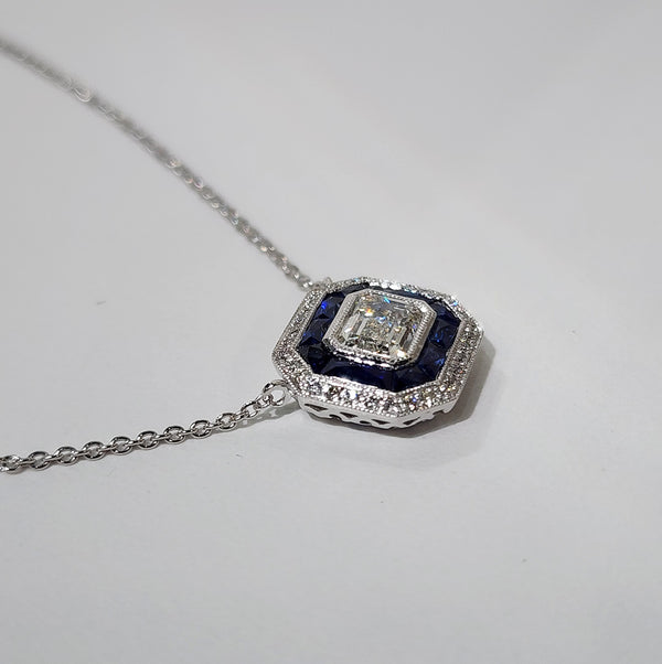 Sapphire & Diamond Necklace