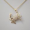 Diamond Crab Pendant