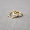 Diamond Huggie Hoop Earrings