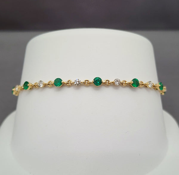 Emerald & Diamond Bracelet