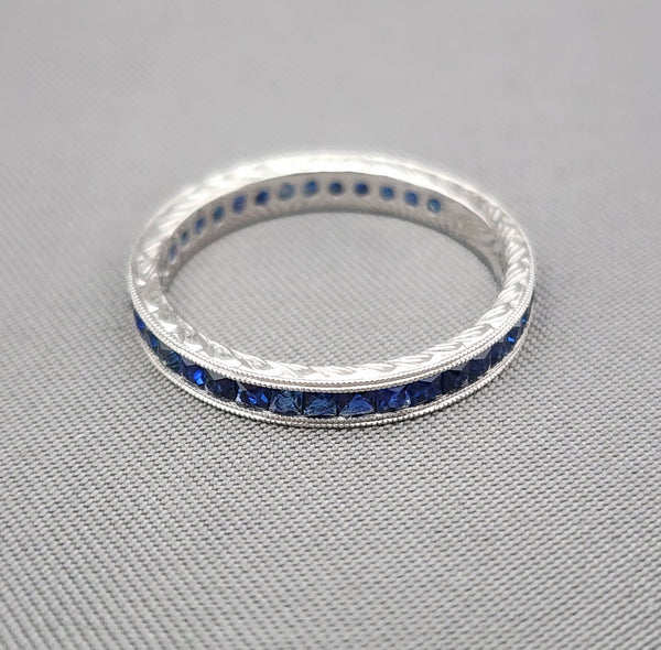 Sapphire Eternity Band