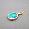 Opal & Diamond Necklace