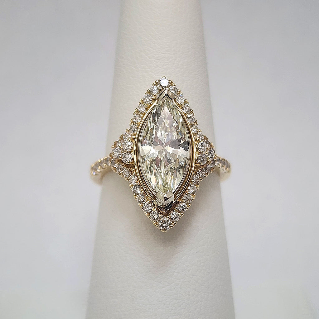 2.48ctw Marquise Shaped Diamond Ring