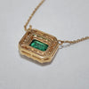 Emerald & Diamond Pendant Necklace