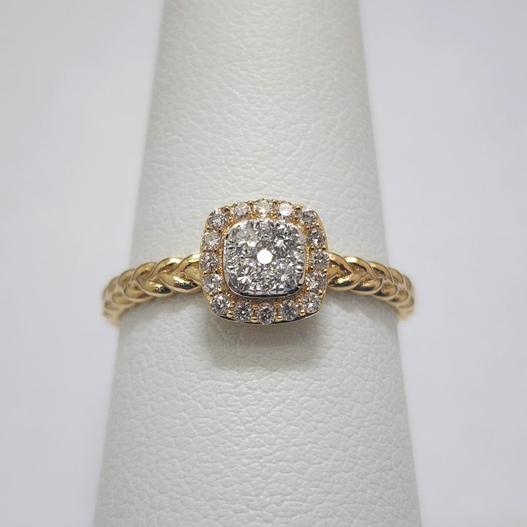 Diamond Cluster Ring