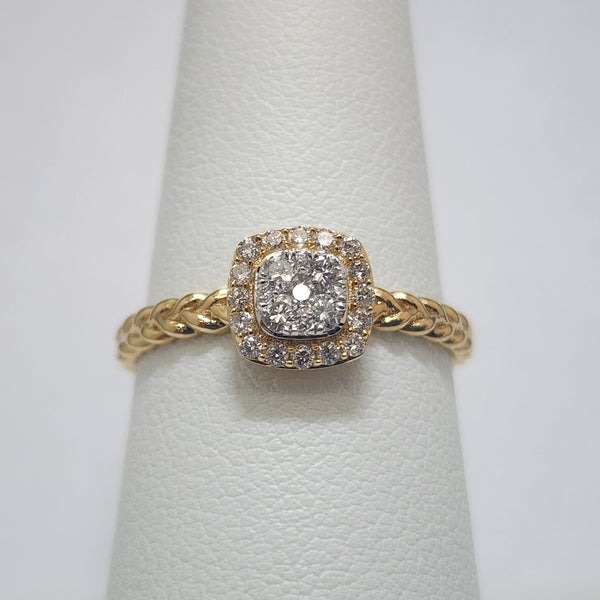 Diamond Cluster Ring