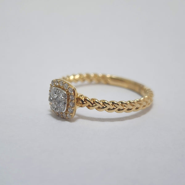 Diamond Cluster Ring