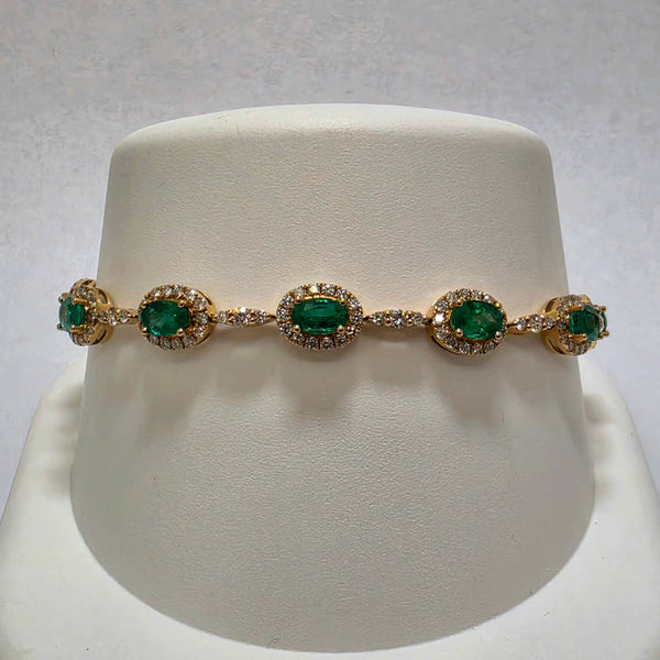Emerald & Diamond Bracelet
