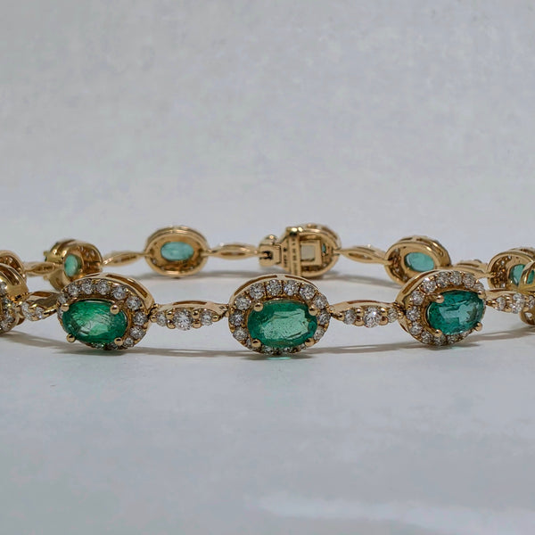 Emerald & Diamond Bracelet