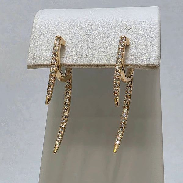 Diamond Dagger Earrings