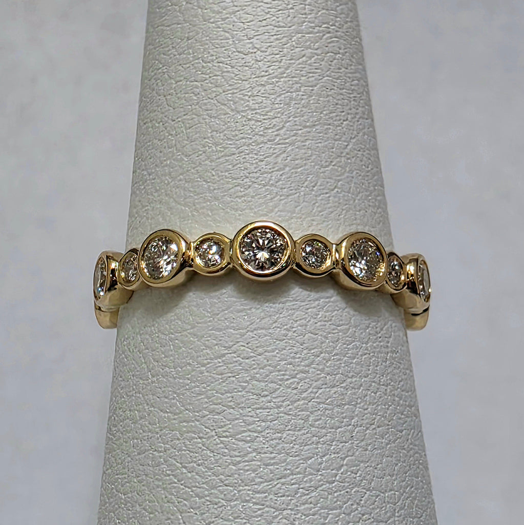 Bezel Stackable Diamond Band