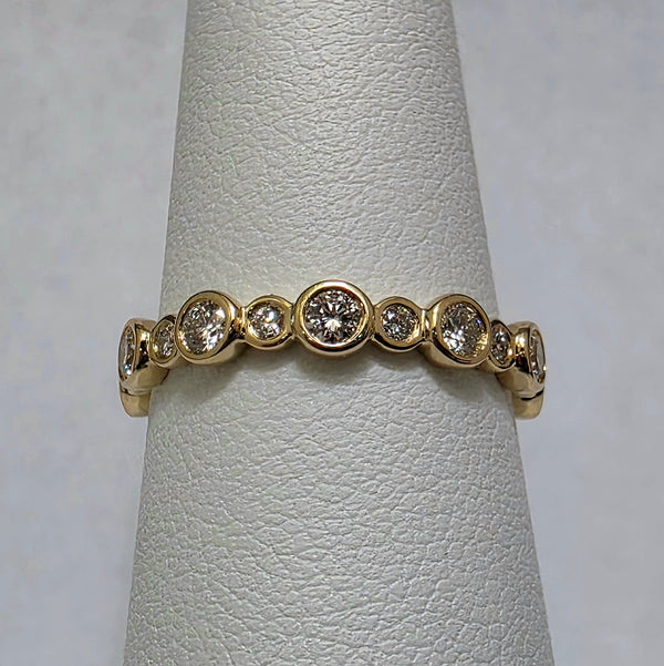 Bezel Stackable Diamond Band
