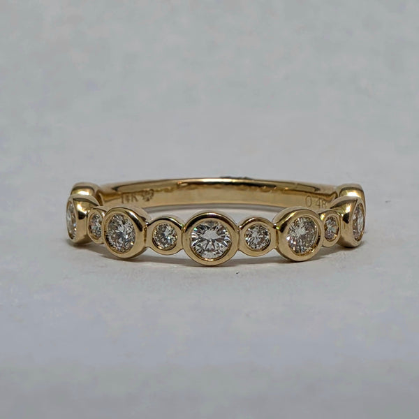 Bezel Stackable Diamond Band