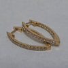 Diamond Marquise Hoop Earrings