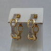 Diamond Link Hoop Earrings