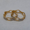 Diamond Link Hoop Earrings