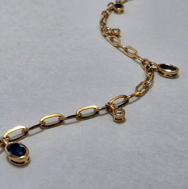 Sapphire & Diamond Bracelet