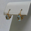 Aquamarine & Diamond Dangle Earrings