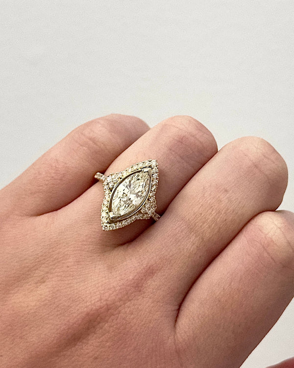 2.48ctw Marquise Shaped Diamond Ring