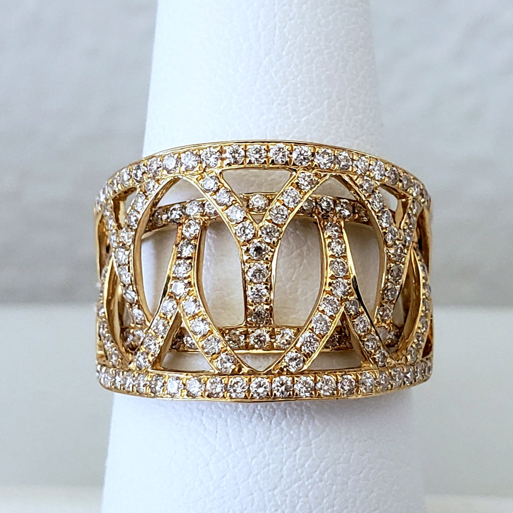 Diamond interwoven band Clearance