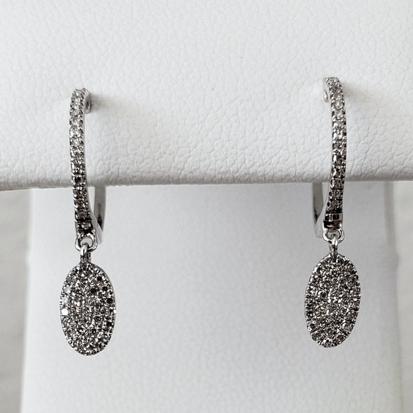 Diamond Pave Dangle Earrings
