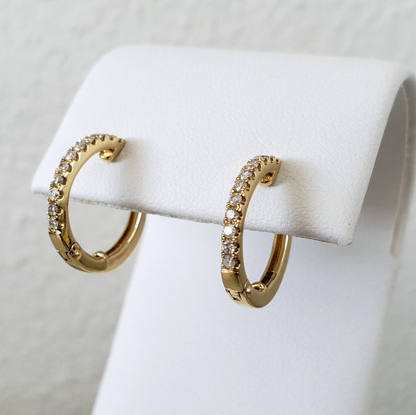 Diamond Hoop Earrings