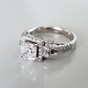 1.24ct Asscher Cut Diamond Engagement Ring