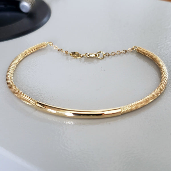 Textured Bangle Bracelet