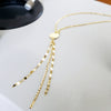 Lariat Style Necklace with Tassels
