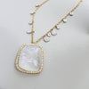 Moonstone & Diamond Necklace