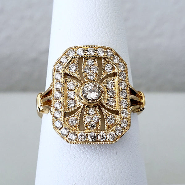 Art Deco Inspired Diamond Ring