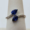 Sapphire & Diamond Toi Et Moi Ring