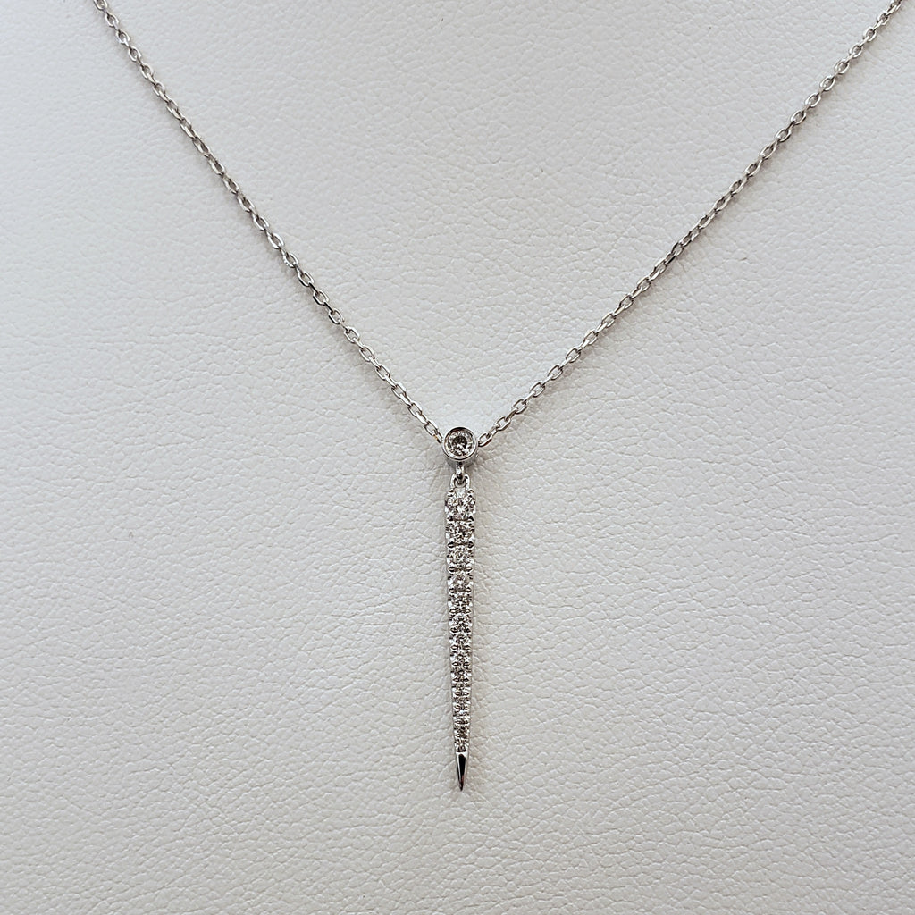 Diamond Stiletto Necklace