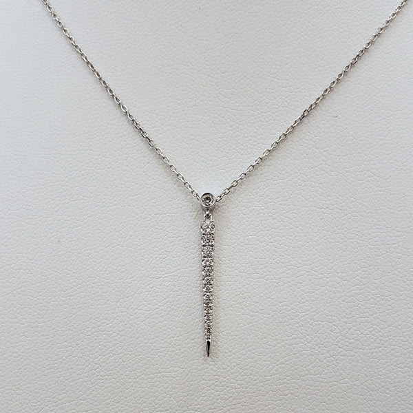 Diamond Stiletto Necklace
